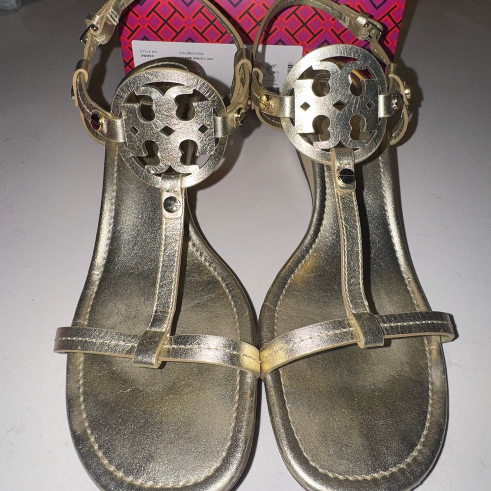 Gold Metallic Sandals